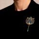 Handmade Jewelry Unisex Lotus Bloom Brooch